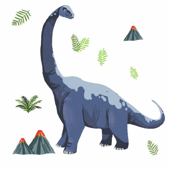 RoomMates Brachiosaurus Dino Peel & Stick Giant Decals